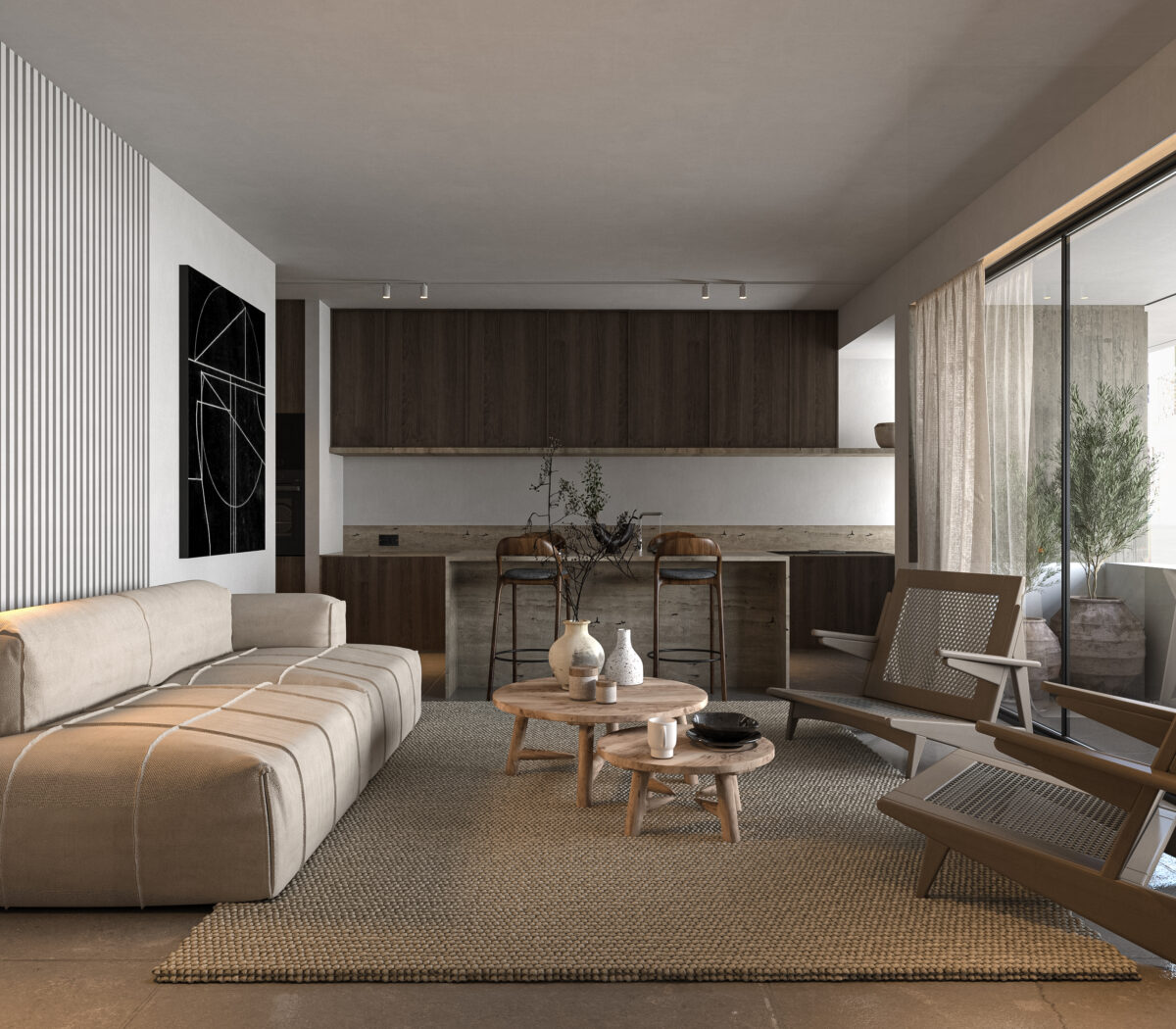 Contemporary Apartment Building in Papagou - image